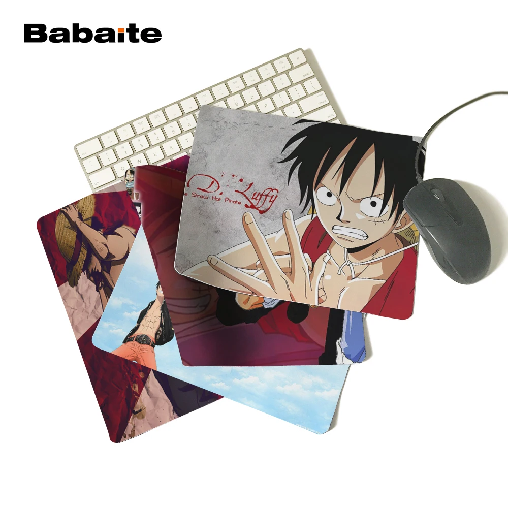 Babaite Popular Design Mousepad Anime One Piece Monkey D Luffy Big