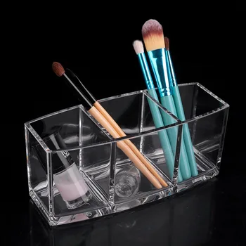 

Makeup Brushes Storage Holder Case Box Simple Design Transparent Pen Holder Style Makeup Tools Organizer Best Selling