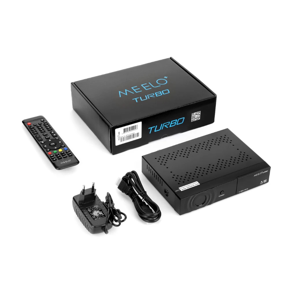 MEELO+ TURBO DVB-T2 DVB-C DVB-S2 Linux Satellite Receiver 7 Segment- 4 Digits Display Processor 1080P Full HD Receptor STB