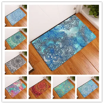 

Doormat Carpets Creative Color Geometry Print Mats Floor Kitchen Bathroom Rugs 40X60or50x80cm