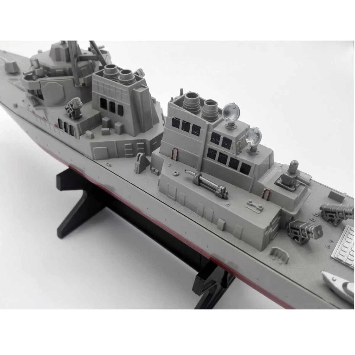 Армейский управляемый ракетный эсминец модель корабля статические игрушки с дисплеем Стенд военный корабль модель DIY Развивающие игрушки хобби детский подарок