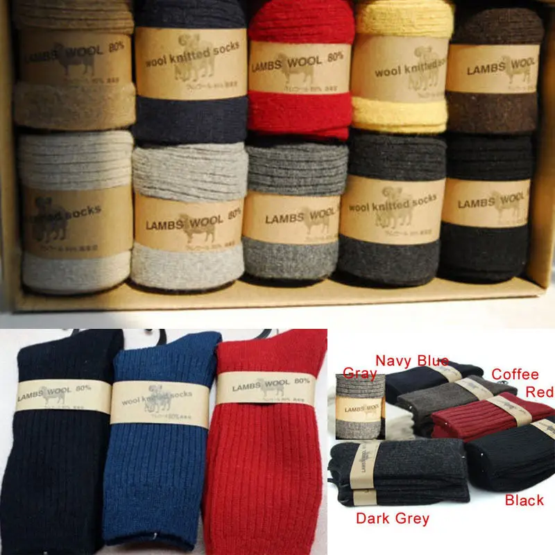 

2018 Autumn/Winter men's Wool Socks Thickening Thermal wool socks Elite Warm Socks for male