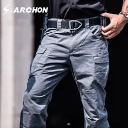S. archon Lightning серия водостойкий Telfon Rip-stop мужские брюки, тактические SWAT армейские брюки новая ткань военные брюки