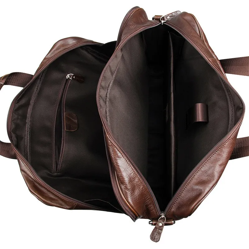 Натуральная кожа, сумка на плечо, высокое качество, мужской портфель, карманы, сумочка, чистая воловья кожа, деловые сумки-мессенджеры, 17 дюймов, сумка для ноутбука