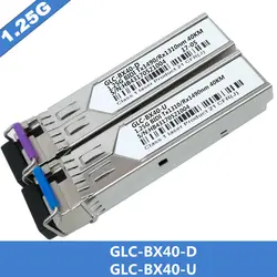 1 пара Новый для GLC-BX40-D/U SFP BIDI модуль оптического трансивера 1000BASE-BX SMF, 1310nm-TX/1550nm-RX, 40 км, LC, DDM