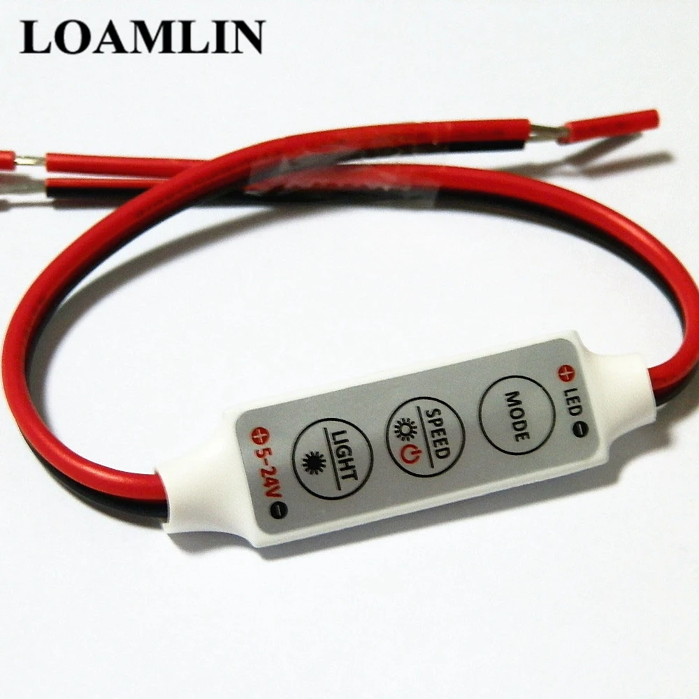 Монохромный СВЕТОДИОДНЫЙ мини контроллер яркости для SMD 5050 2835 3528 5730 5630