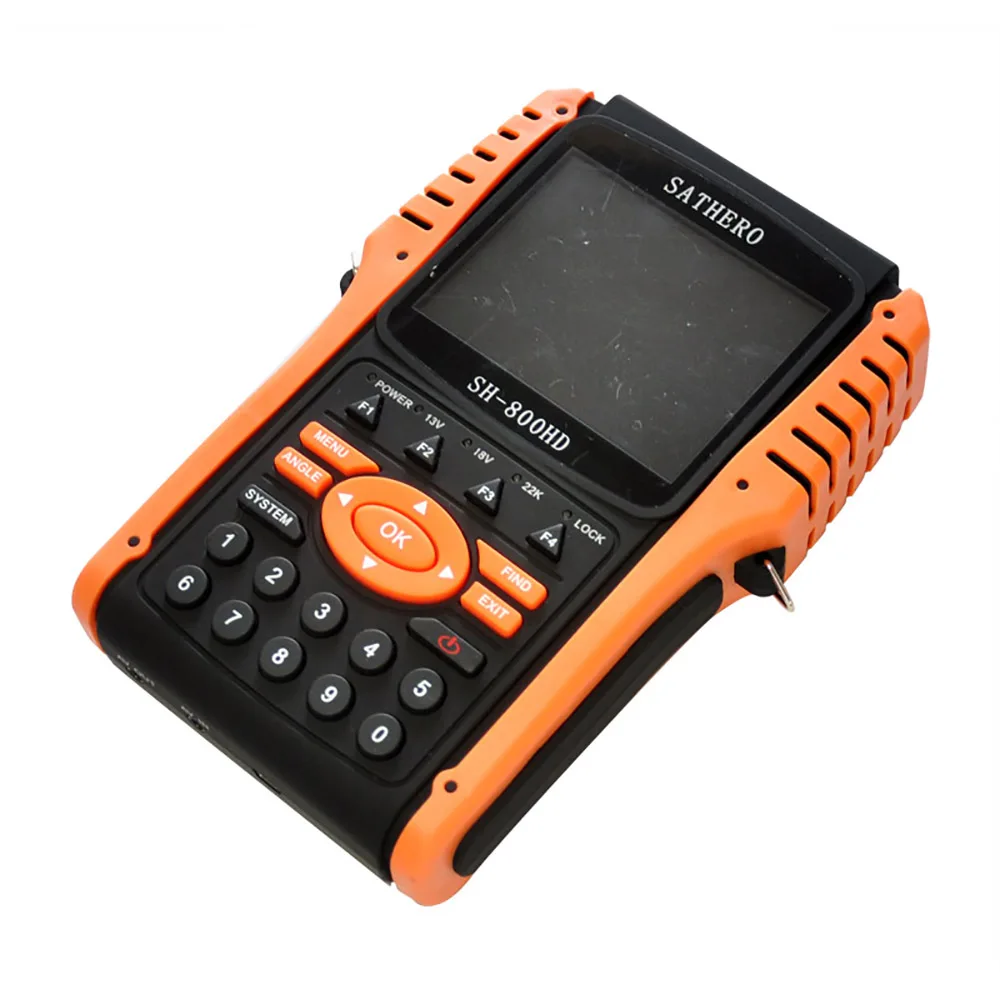 

Sathero SH-800 HD DVB-S2 Digital Satellite Finder Meter USB2.0 Satfinder HD with Spectrum Analyzer demodulateur satellite hd