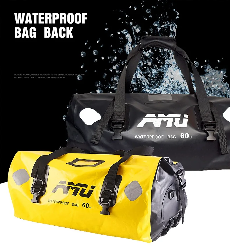 

2018 60L motorcycle tail bag rear seat bag waterproof motorcycle travel equipment multi-function large capacity radish bag