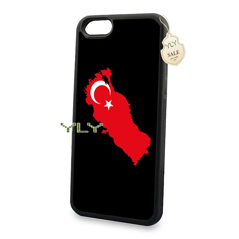 flag Turkey flag silicone soft edge skin mobile phone cases for iPhone