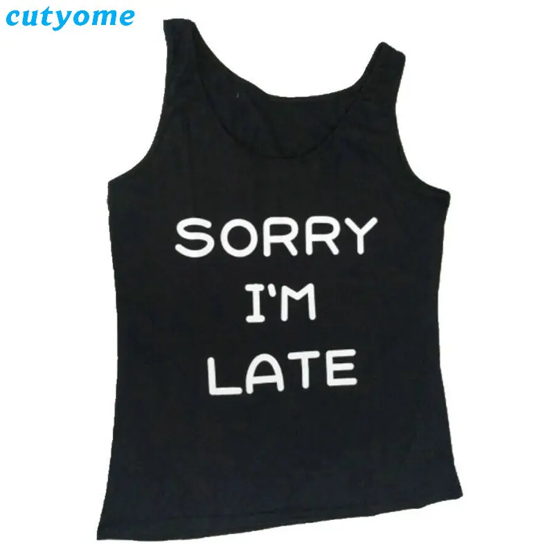 Family Sorry I'm Late Matching Outfits Summer Mother Sleeve Tshirt Daugther Short Top Black Clothes Girls Baby Romper Clothes (4)