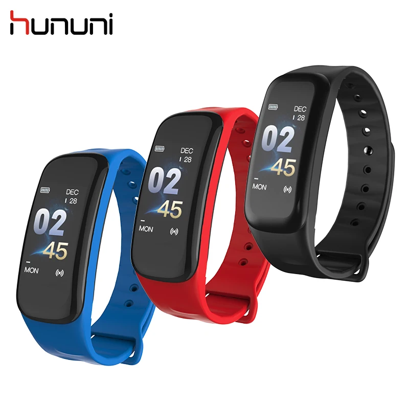 HUNUNI C1 фитнес трекер для сна Браслет шагомер многоязычный измерения