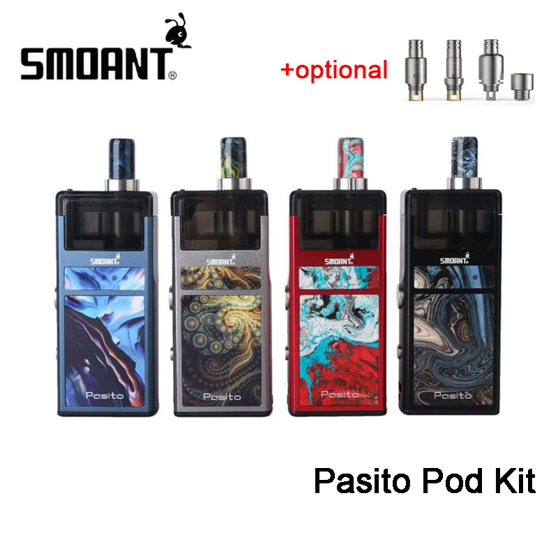 Оригинальный набор Smoant Pasito Pod емкость 3 мл аккумулятор 25 Вт 1100 мА · ч с одной