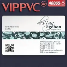 A40065-5 Дешевая Печать Фабрика пластиковая визитка белый Пластик