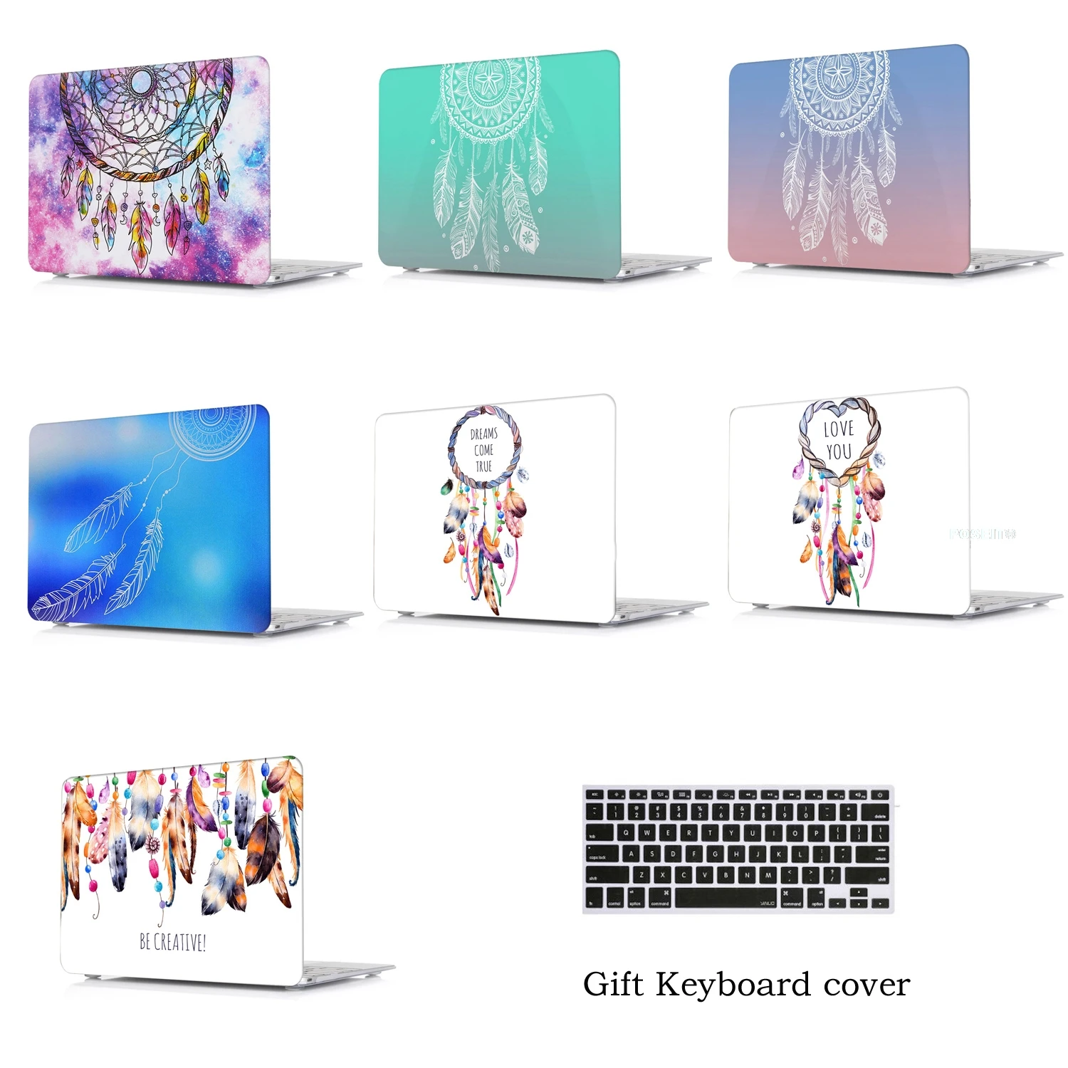 Пластиковый жесткий чехол с крышкой клавиатуры для MacBook Air 13 11 Pro 15 дисплей Retina и