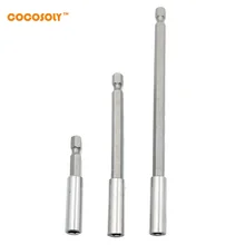 3 шт. Магнитный Бит держатели 1/" Шестигранная Отвертка дрель 75 мм 100 мм 150 мм отвертка долгий удлинитель инструменты быстрого изменения