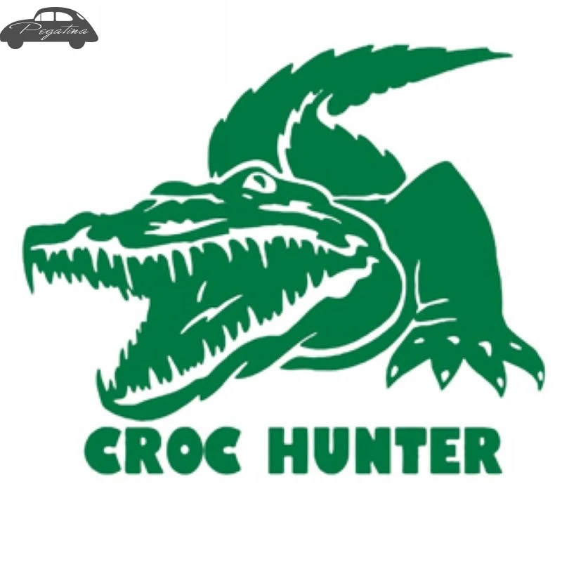 Pegatina Hunt Croc Decal Hunting Crocodile Club Sticker Hollow Sticker Hunter Car Window Vinyl Decal Funny Poster Motorcycle