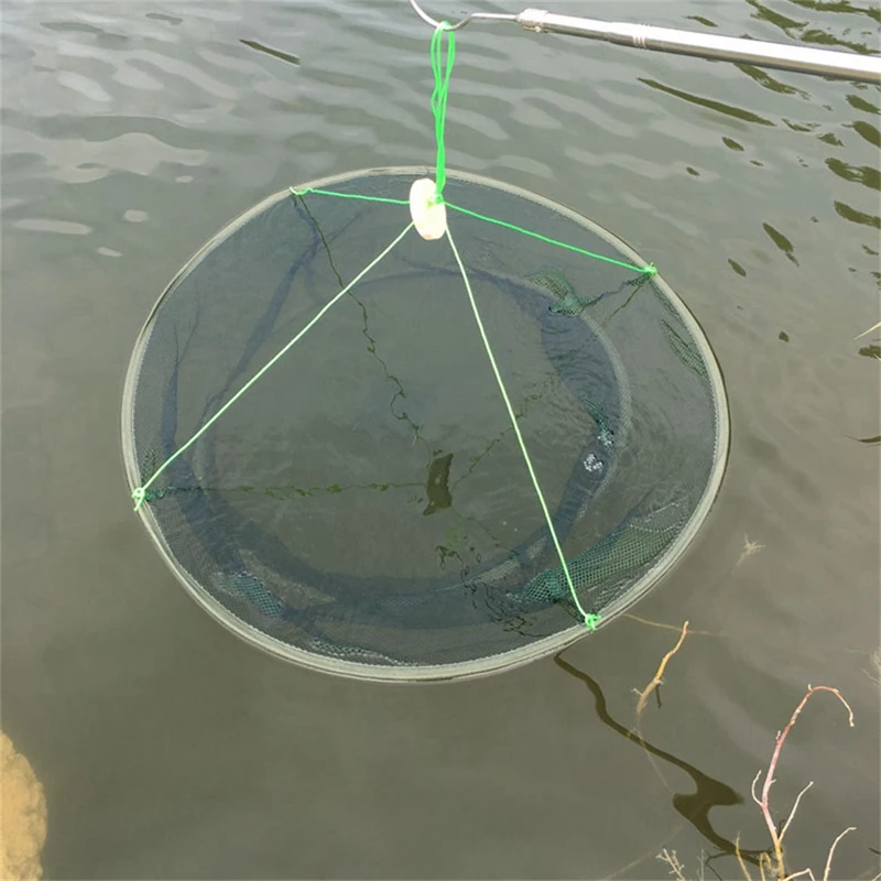 Топ!-портативные открытые складные сети литья сети для креветок рыболовные сети