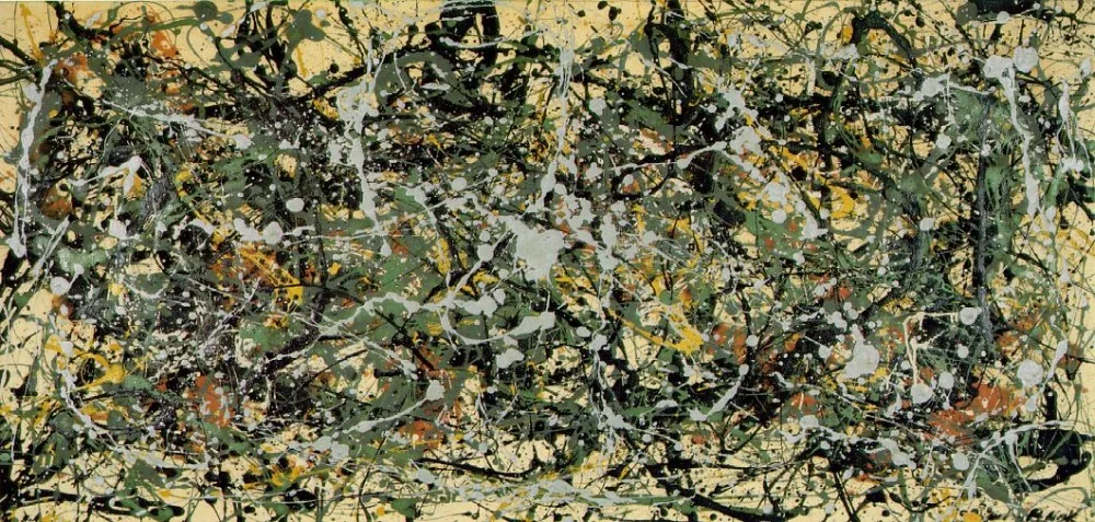 

100% handmade Oil Painting reproduction on linen canvas, number 8,1949,Free Shipping,accept custom made,Museum Quality