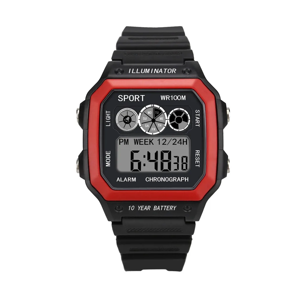 

Luxury Sports Watch Men Analog Digital Military Silicone Army Sport LED Waterproof Wrist Watches Men For Gifts