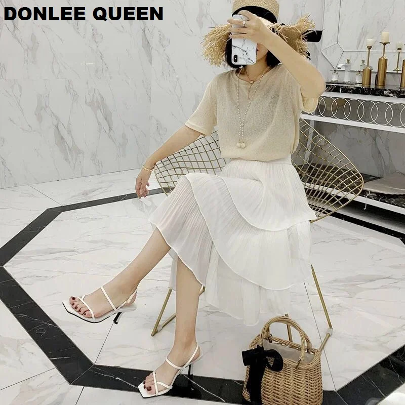 Cheap DONLEE QUEEN 2019 Ankle Strap Heels Women Sandals Summer Shoes Open Toe Chunky Med Heel Party Dress Shoes Narrow Band Sandal New