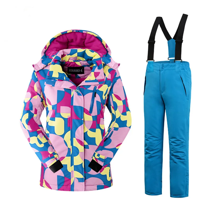 2016 Ski Clothes For Girls Kid Snow Wear Set Winter Pant And Jacket