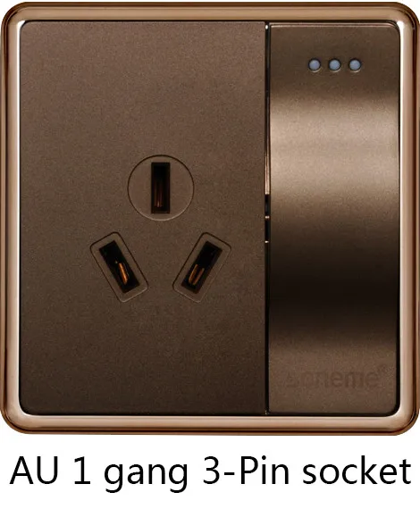 AU 1gang 3-Pin socket