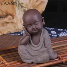 6 видов керамический маленький монах чайные фигурки «Будда» креативный домашний Чайный домик маленькое украшение домашний Декор автомобиля орнамент