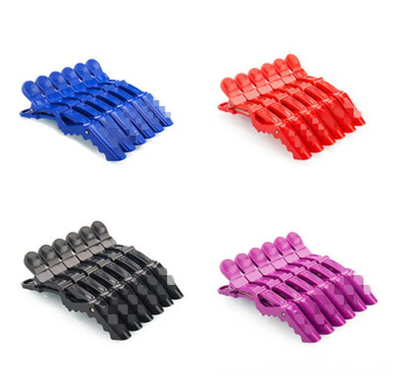 

6Pcs/Lot Hair Clip Claw Women Girl Hairdressing Salon Clamp Hairpin Bang Grip Accessories Pins 4 Colors Hair Styling Tools Set