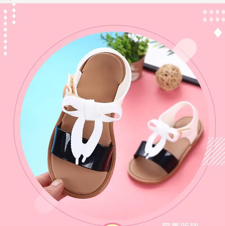 Melissa Mar/сандалии с бантиком для малышей, подходящие цвета, детские сандалии, новинка 2019 года, сандалии из ПВХ для девочек, сандалии для