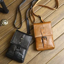 Для мужчин из натуральной кожи, Воловья кожа, крючок ременная пряжка на ремне Crossbody Фанни поясная сумка кошелек сумка на ремне