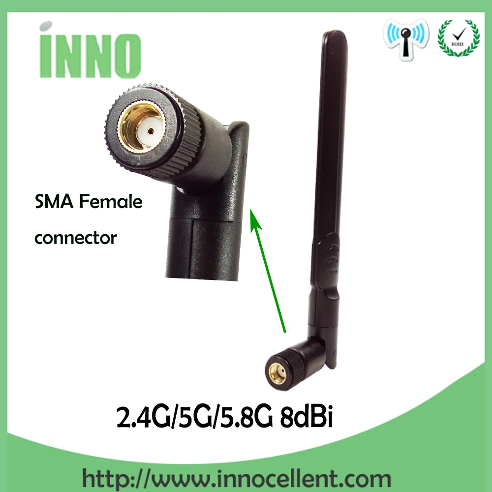 imágenes para Envío gratis 5 UNIDS 2.4 GHz 5.8 Ghz Dual Band wifi Antena Omni-Direccional 8dBi WIFI antena SMA hembra router inalámbrico imágenes para Envío gratis 5 UNIDS 2.4 GHz 5.8 Ghz Dual Band wifi Antena Omni-Direccional 8dBi WIFI antena SMA hembra router inalámbrico
