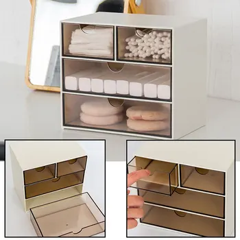 

Fashion Home Desktop Storage Drawer Dresser Makeup Tool Jewelry Organize Box Living Room Remote Control Data Line Storage Drawer