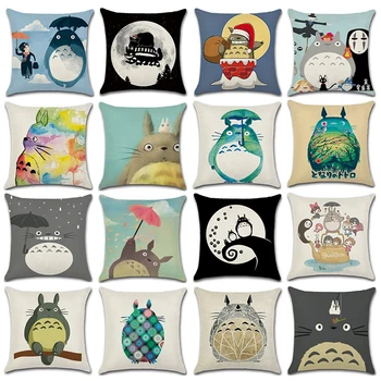 

2pc/set Home Linen Creative Cute Cartoon Chinchilla Cushion Cover For Home Sofa Bedroom Pillows Cover Decorative Pilloe Case