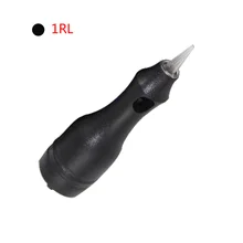 Набор игл для тату-картриджа 10 шт. 1RL/3RL Черная Подводка для бровей и губ Перманентный макияж, боди-арт стерилизованная для электрической машины