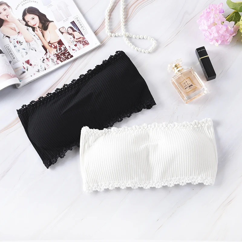 

Sexy Summer Women Strapless Bra Tube Top Beauty Back Tank Top Seamless Padded Underwear