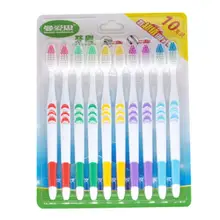 10 шт./компл. для взрослых сверхтонкая Мягкая зубная щетка 12 см 4,7 дюймов белая Очистка зубов семейная комбинация домашний нейлон