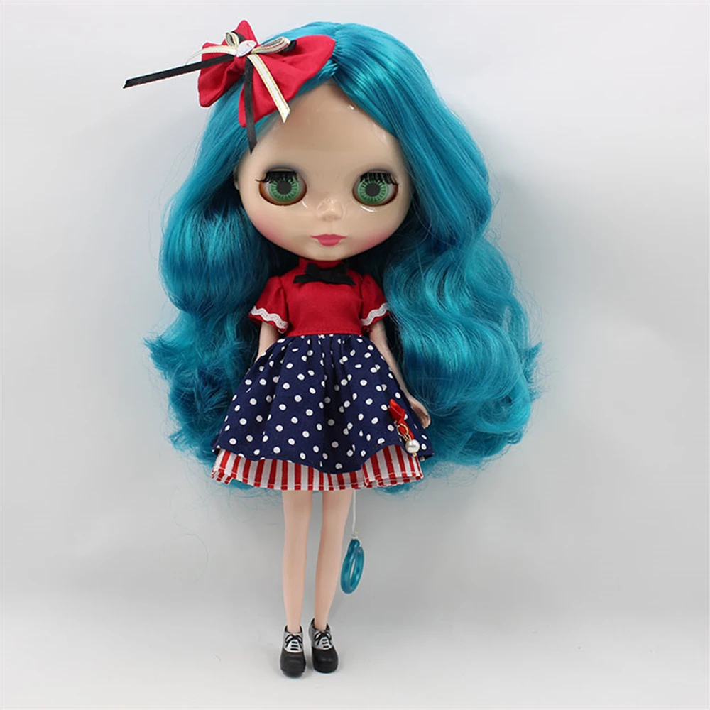 Фабрика Блит кукла голая кукла BL4302 длинные волнистые волосы зеленовато-голубой с/без Накладные чёлки 4 цвета для для глаз подходит для DIY
