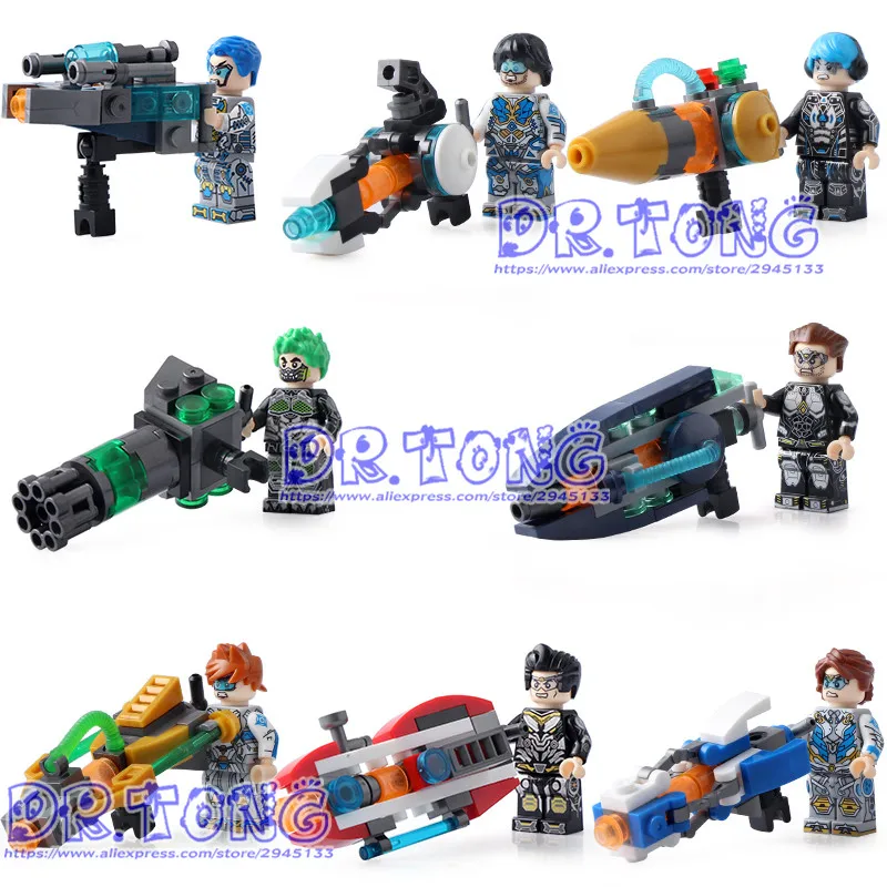 

DR.TONG 80PCS/LOT DLP30201 Fighter Military Personnel Commando Special Forces Weapons Building Blocks Bricks Diy Toys Children G