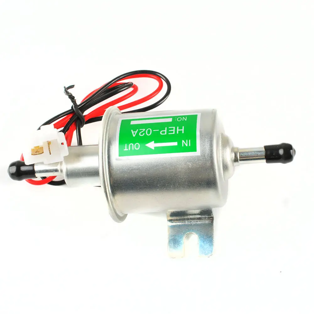 12V HEP 02A Electric Fuel Pump For Motorcycle Low Pressure Carburated