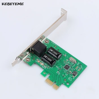 

KEBETEME Gigabit Ethernet PCI Express PCI-E Network Card 10/100/1000M RJ-45 RJ45 LAN Adapter Converter Network Controller For pc
