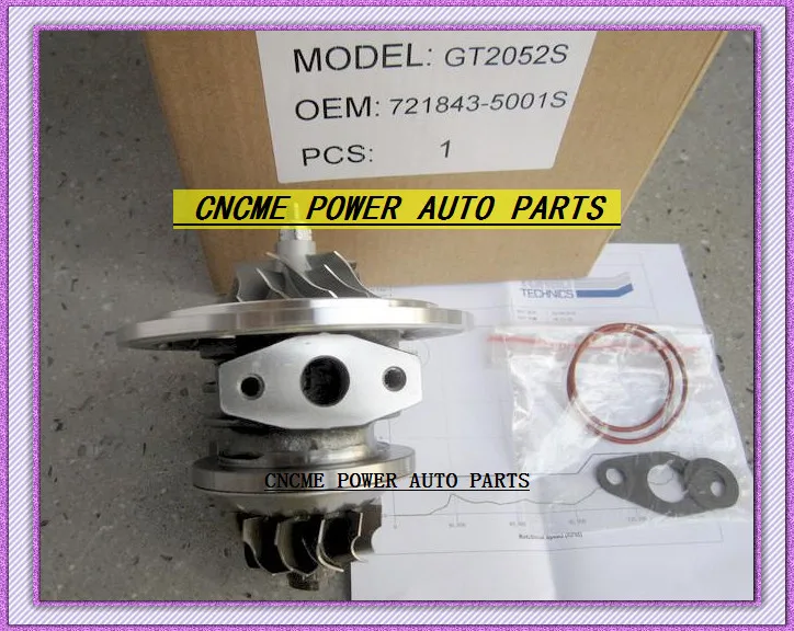 Турбокартридж CHRA Core GT2052S 721843 5001S 0001 79522 Турбокомпрессор Для Ford Ranger 01 силовой ход HS2.8