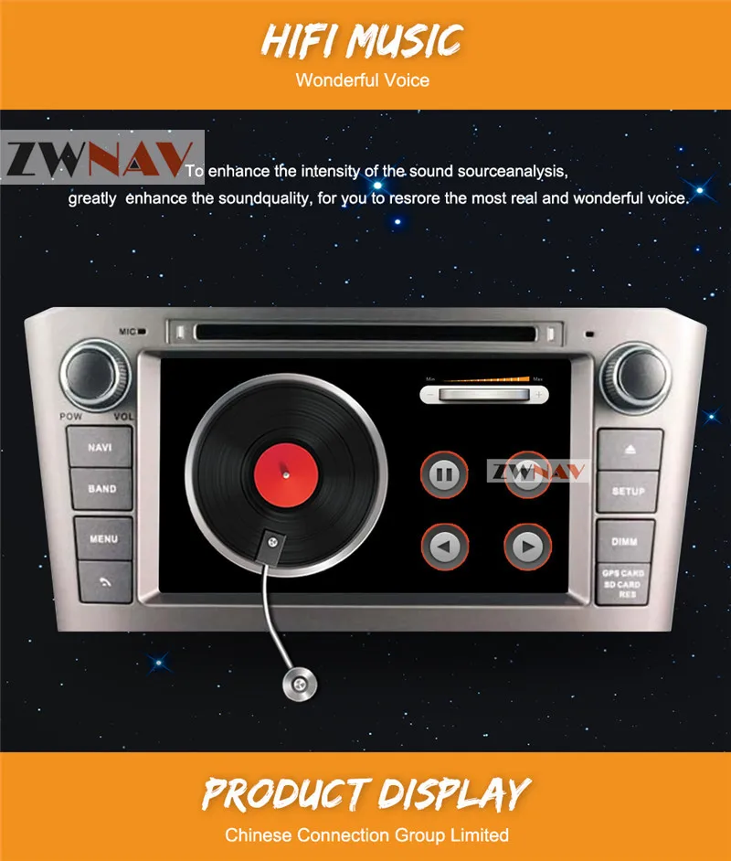 Flash Deal Android 9.0 Car DVD Stereo Multimedia Headunit Auto Radio GPS Navigation Video Audio For Black Toyota Avensis T25 2003-2008 9