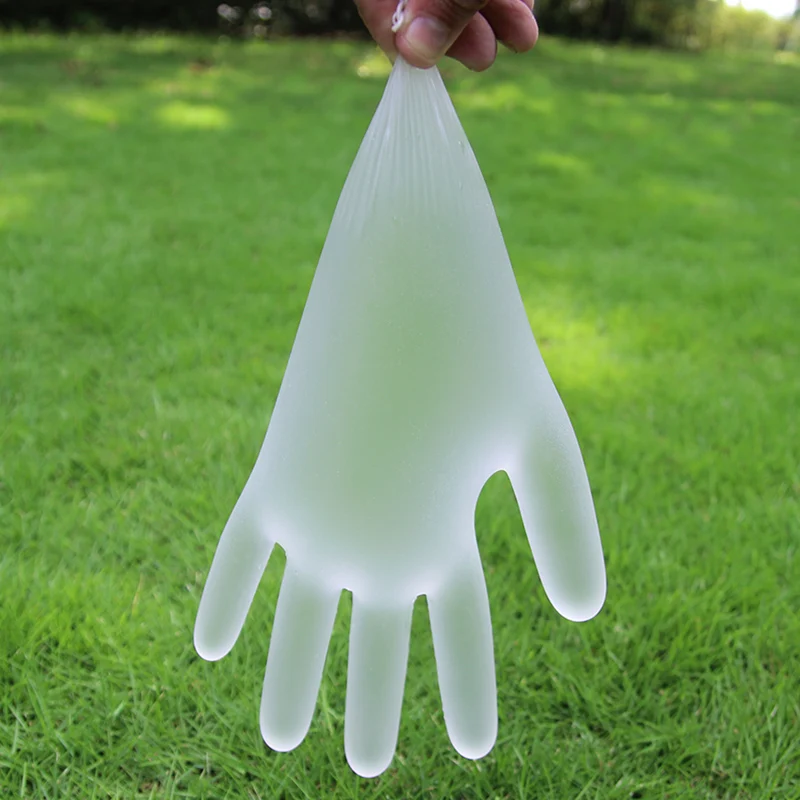 

100PCS Disposable Nitrile Gloves For Housework Cleaning Kitchen Cooking Backing BBQ Transparent Free Powd PVC Multifuction Glove
