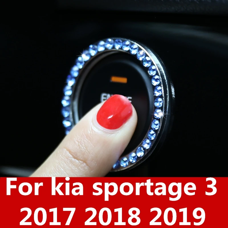 

For kia sportage 3 2017 2018 2019 Modified special ignition button decorative ring Interior decoration car Accessories