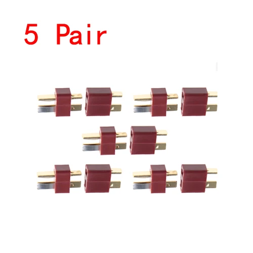 

5 Pair Deans Ultra Plug T Male and Female Connector for RC Li-Po Battery Car Plane