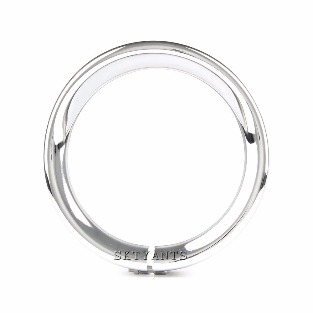 Chrome 7 inch Motorcycle Trim Ring 7&quot Headlight For 2012-2014 FLD 94-14 FLHR 86-14-FLST | Автомобили и мотоциклы