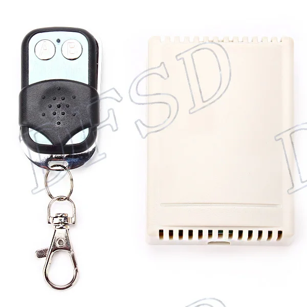 

2 CH 220V Wireless Plastic Receiver Board Metal Remote Controller
