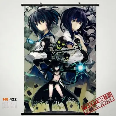 Home Decor японского аниме плакат прокрутки BLACK ROCK SHOOTER BRS - Цвет: Оранжевый