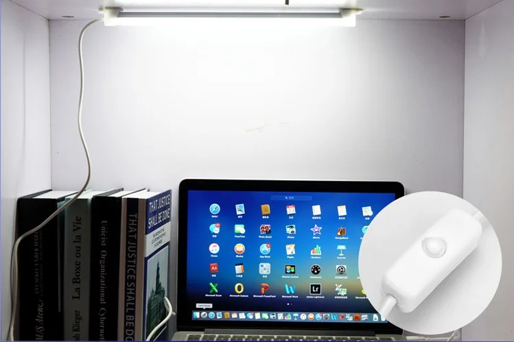USB СВЕТОДИОДНЫЙ светильник 5 в 2835 SMD светодиодный светильник 32 см 52 см жесткая полоса светильник лампа для чтения книг настольная лампа ночник ультратонкий шкаф