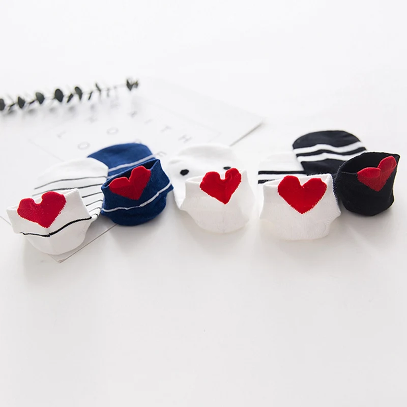 

Children Socks New Korean Version Of The Cute Striped Three-dimensional Love Boat Socks Cotton Boys And Girls Socks Random Style